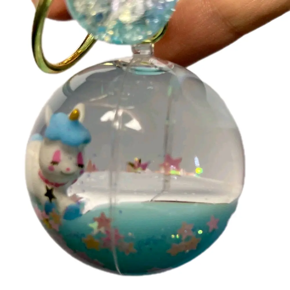 Aqua Charm Keychain - Fun Design with Unicorn and Stars Ideal for Keychains Adorable Gift Accessory