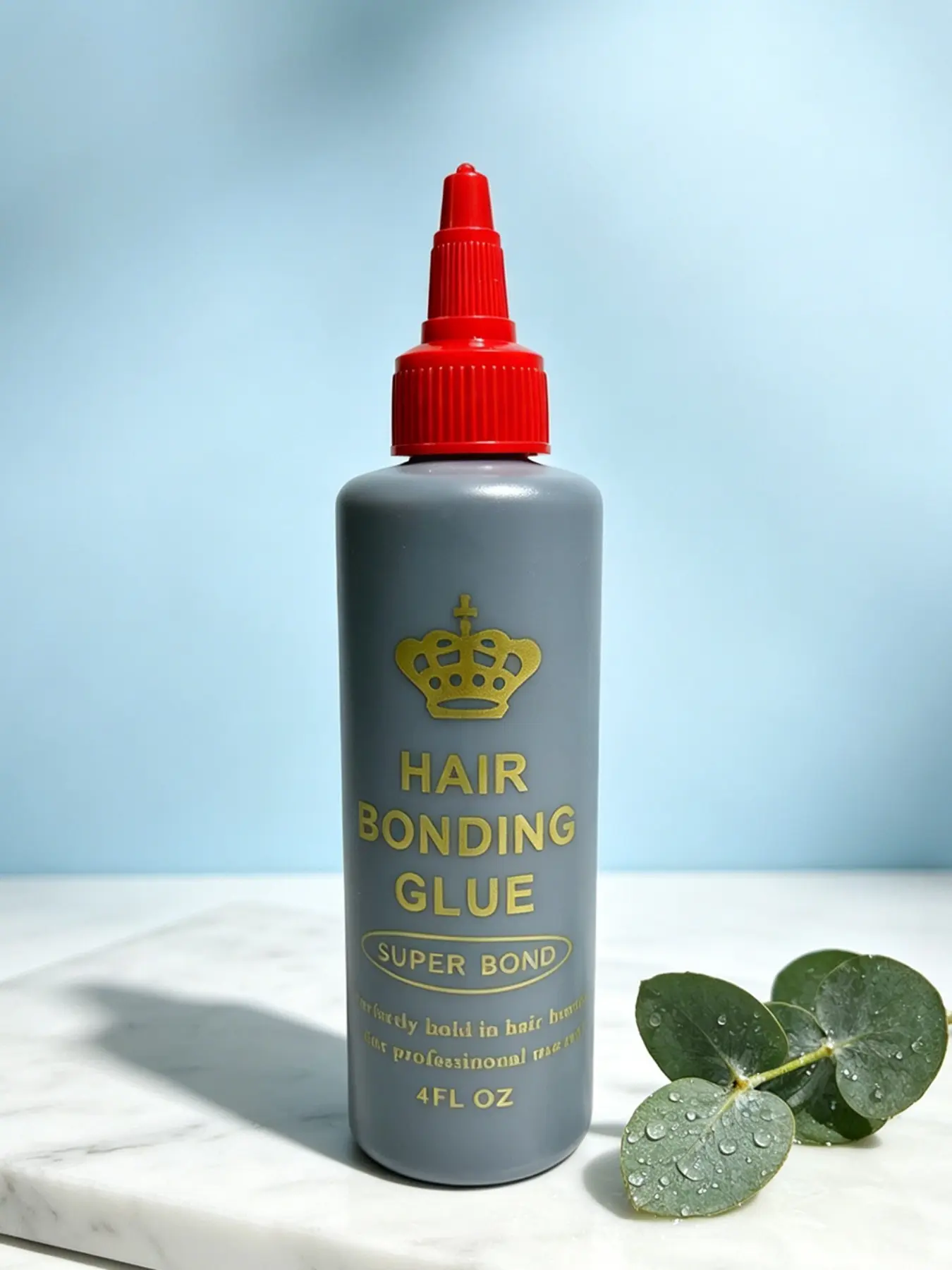1 Bottle 4oz Strong Hold Hair Bonding Glue, Long-Lasting & Not easy-Flaking, Gentle Formula Hair Replacement Adhesive for Wig & Hair Extension Installations