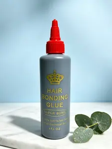 1 Bottle 4oz Strong Hold Hair Bonding Glue, Long-Lasting & Not easy-Flaking, Gentle Formula Adhesive for Wig & Hair Extension Installations