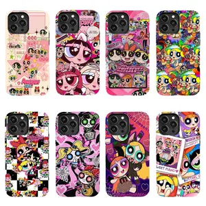 The Powerpuff Girls (Blossom, Bubbles, & Buttercup) Collage Phone Case — Y2K Kawaii & Gothic Halloween Aesthetic | Compatible with iPhone 11–17 Pro Max/Plus Series and Samsung Galaxy S23–25 Series | Shockproof Soft Silicone Protective Case for iPhone tikt