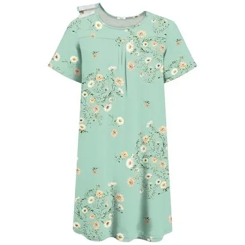 Light Green Flower Print