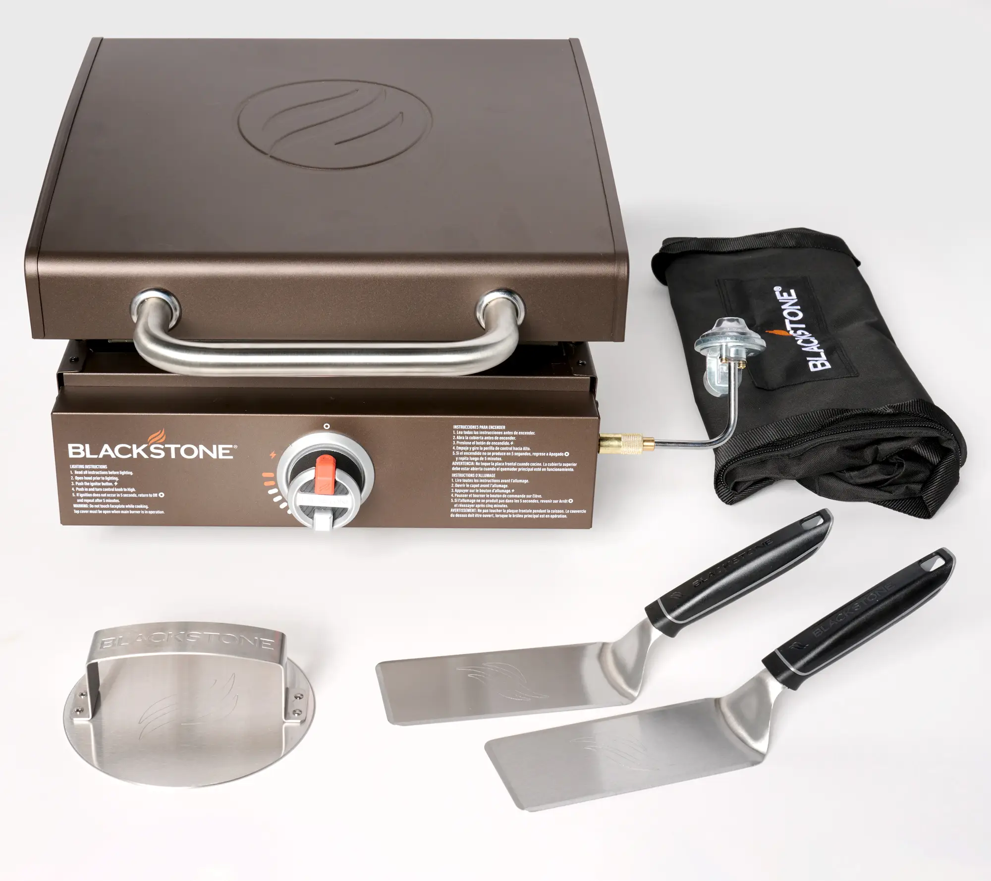 Blackstone 17" Portable Outdoor Griddle with Hood,Carry Bag & Tool Kit