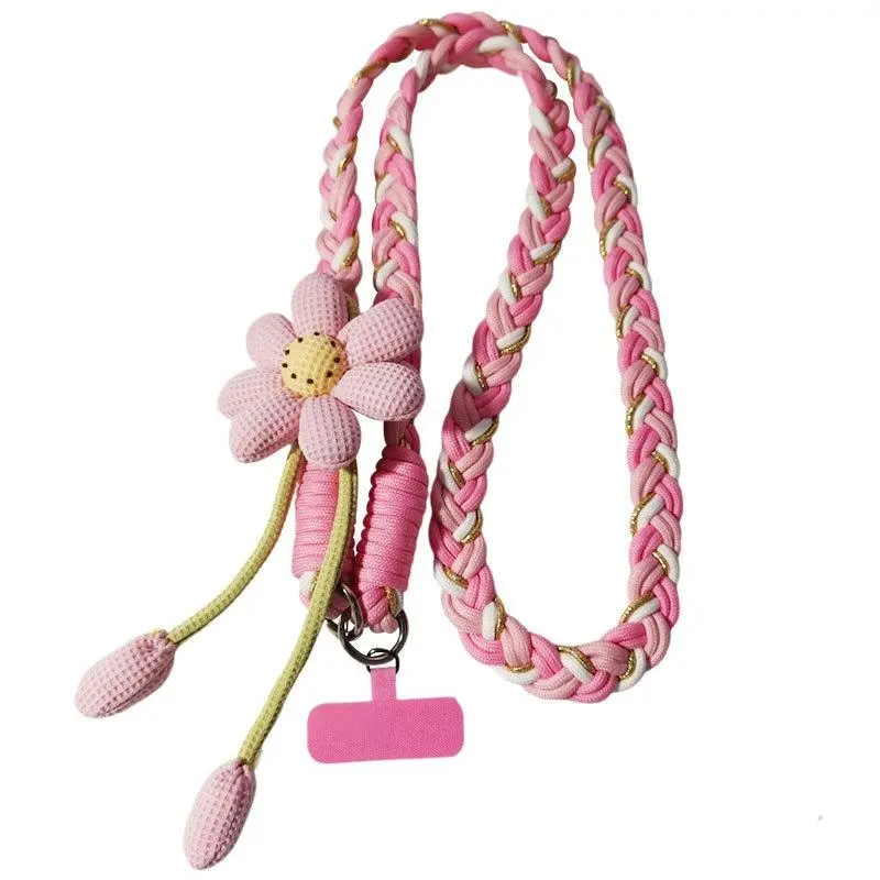Cute Phone Lanyard Crossbody Strap, Flower Phone Lanyard, Teacher Must Have Lanyard, Universal Phone Crossbody Strap, Perfect for Travel, Running, Shopping