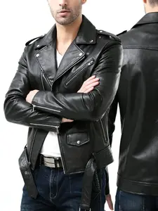 Men's PU Leather Jacket, Motorcycle Style Coat, Elegant Durable, Comfortable Spring & Fall, Fashion Versatile Outerwear