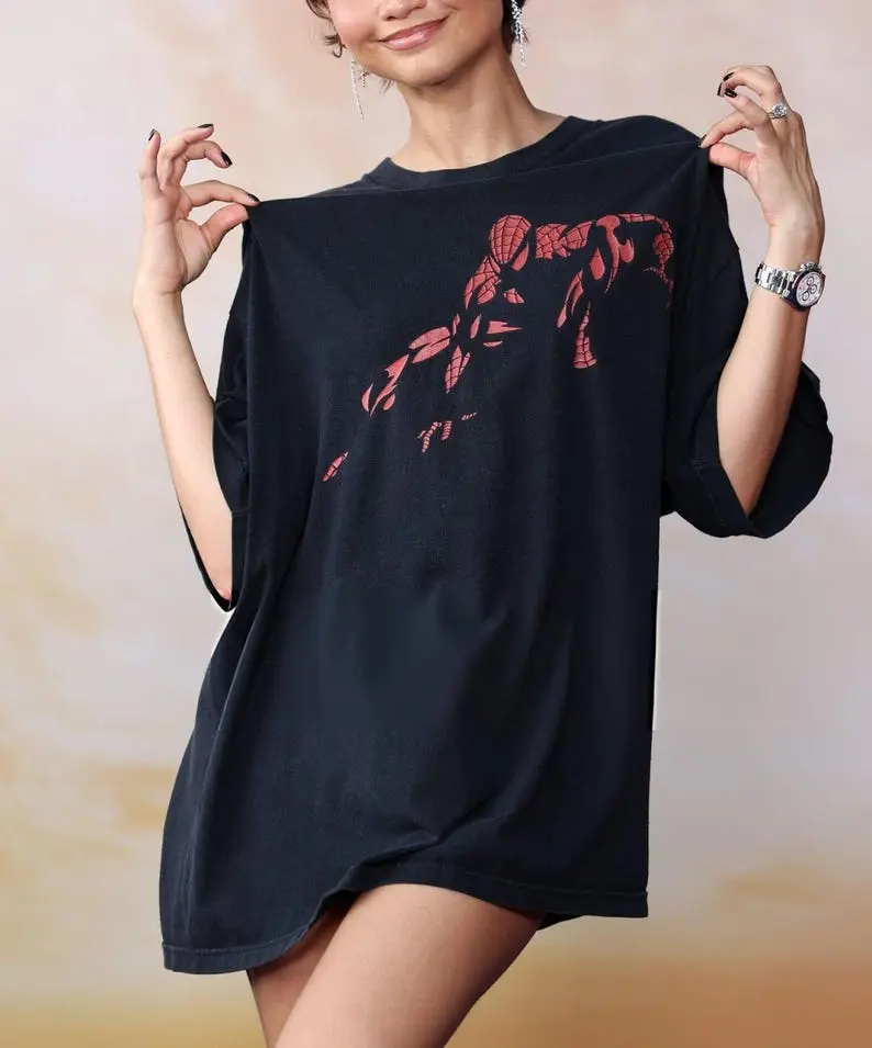 Zendaya Vintage Spideyman Tshirt | Unisex Spider Streetwear Tee