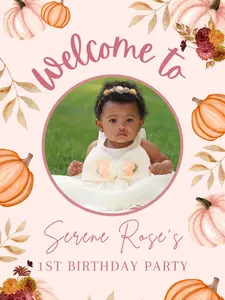 Customized Welcome Sign - Customizable Design with Unique Text and Graphics for Event or Office Use