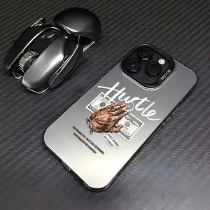 Phone Case: Hustle Money Dollar Pattern Anti-drop Matte Back Cover Phone Case for iPhone 16 15 14 13 12 11 Pro Max X XR XS MAX 8 7 Plus