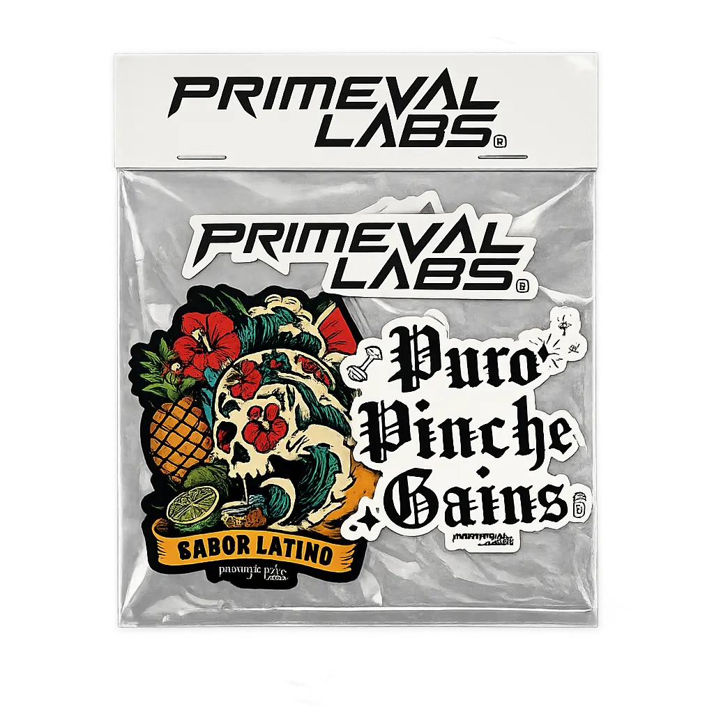 Primeval Labs Sticker Pack - 3 Stickers Per Pack Primeval Labs Sticker Pack - 3 Stickers Per Pack