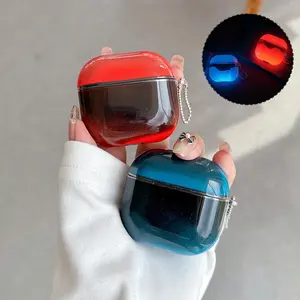 Luminous Quicksand AirPod Case for AirPods 1/2/3/4/Pro 2/3 - Shock Absorbing and Protective, Comes with a Detachable Keychain, Glow-in-the-Dark,