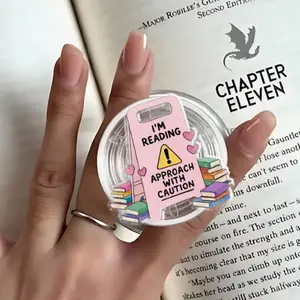 Bookish Magnetic Phone Grip, Reading Lover Accessory, Kindle Grip Gift for Bookworms, Book Lover Griptok, Gifts For Her sticky phone grip magnetic mount, Compact Holder Stand