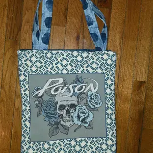 Handmade Upcycled Boho Tote Bag, Eco-Friendly Reusable Carryall for Daily Errands, Stylish Shoulder Bag