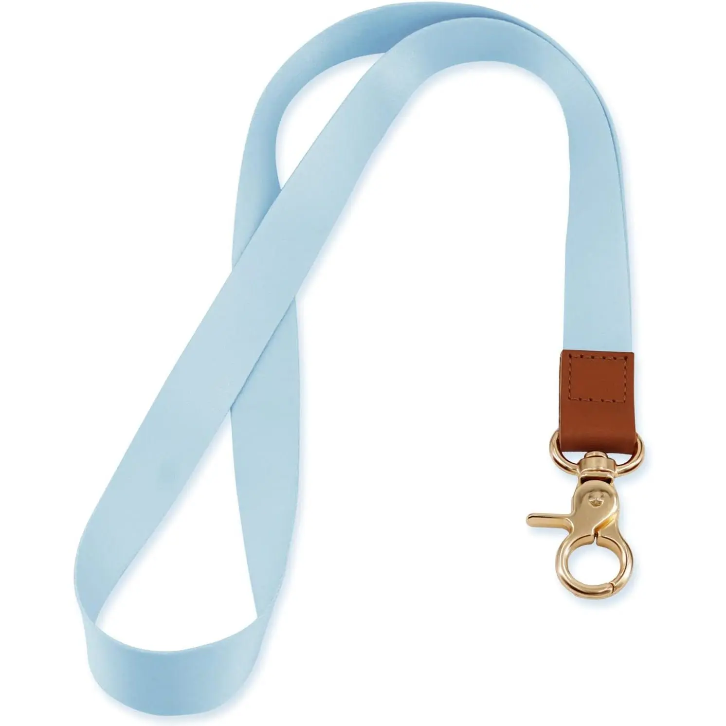 Lanyard, Long Neck Lanyard Key Lanyard, Id Badge Lanyard for Women and Men, Cute Cool Lanyard Strap for Car Keys, Card Holder, Whistle, Keychain, Wallet(Light Blue)
