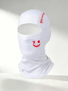 Balaclava Hat with 'shiesty' Letters and Cartoon Face, Breathable Ice Silk Full Face Mask, Ideal for Skiing, Snowboarding, Cycling, Ski Masks