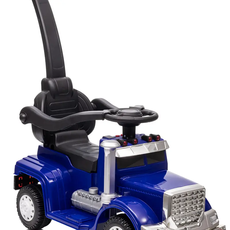 3 in 1 Toddler Push Car, Kids Ride on Toy for Toddler Aged 1-3 with Handle, Music