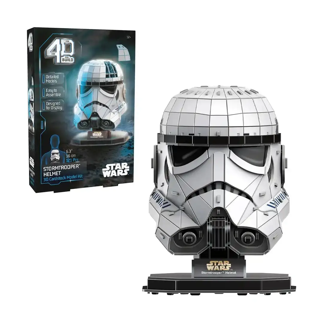 4D Build Star Wars Stormtrooper Helmet 3D Model Kit