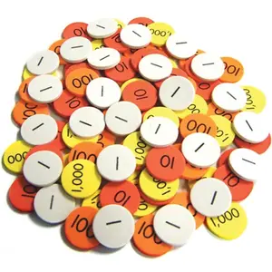 Essential Learning Products ELP626655 Small Group Set Place Value Discs, Math Learning Tools, Learning Materials, Visual Learning Tools