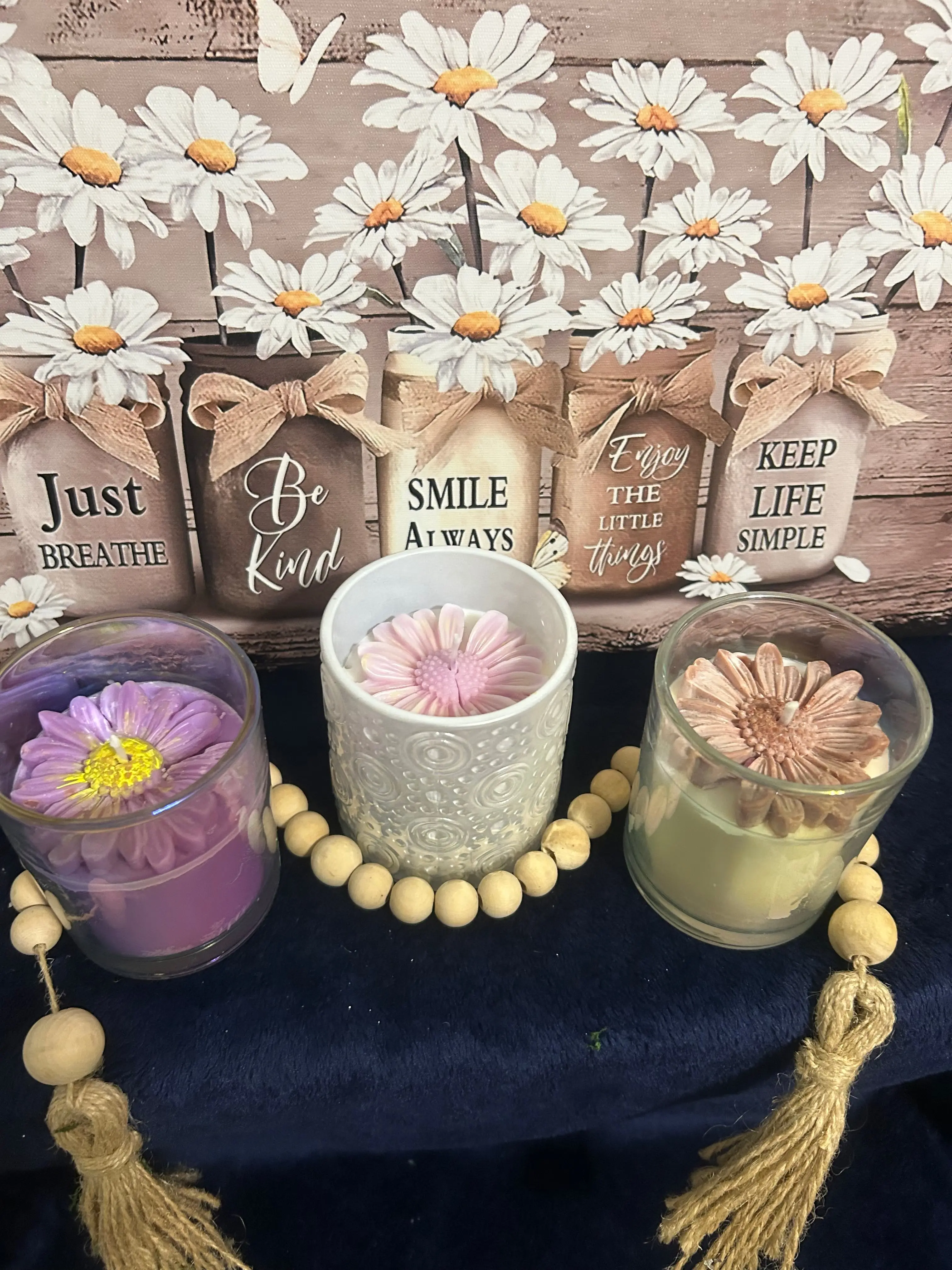 Daisy Candles