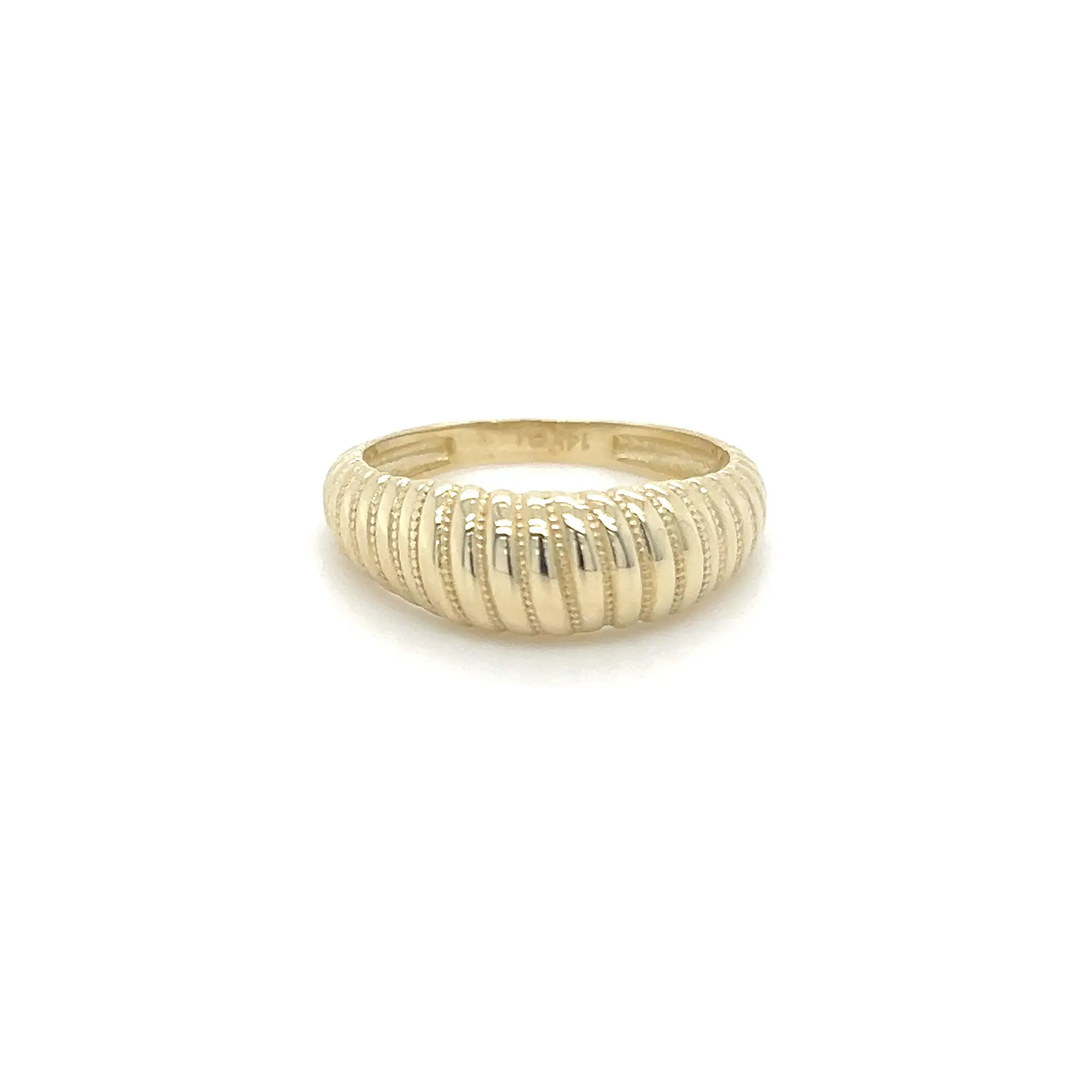 14k Gold Ring - Elegant Design with High-Quality Gold Material and Unique Shape