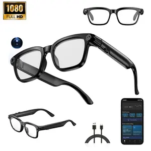 Smart Ai Glasses with 8m Phd Camera, 1080P Video Recording, Real-Time Translation, Voice Assistant, Wireless for Travel/meaningful Meetings/vlogging, Multifunctional Smart Glasses, Wearable Smart Glasses