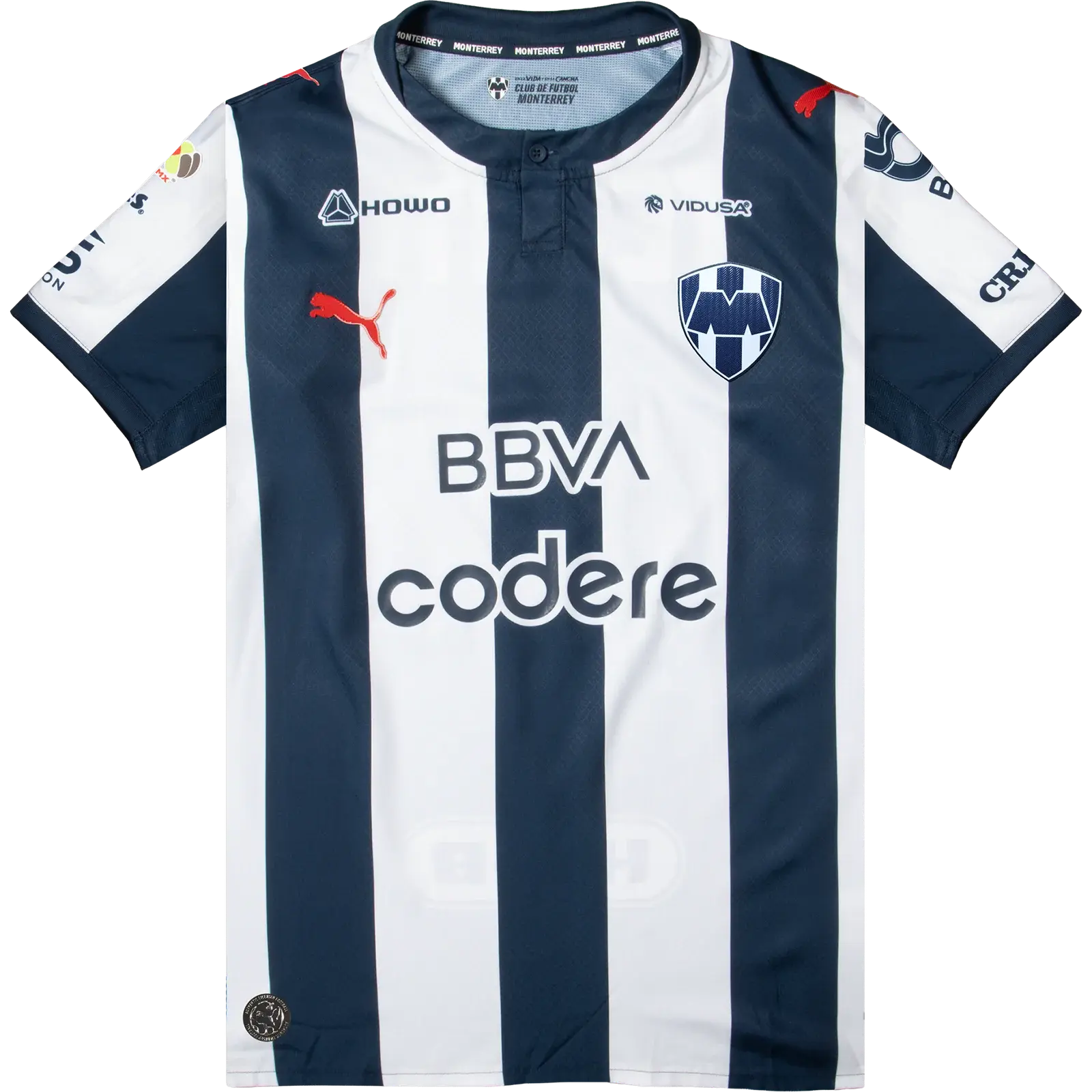 2026/27 Mexico Liga MX Monterrey Home Navy White & Away White Navy Short Sleeve Football Jerseys Fan Edition