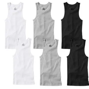12 Pack Men's Assorted Tank Undershirts A-Shirts, SIZE:S-2XL 100% Menswear Dress Suit Sleeveless Plain Beige Vests Underwear Tops Tropical Human singlet