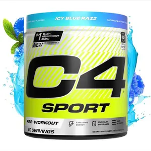 Pre Workout Powder ICY Blue Razz, NSF Certified for Sport, Elite Hydration with 200mg Caffeine, Creatine, Beta-Alanine & Electrolytes, Energy Supplement, 20 Servings