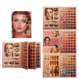 MEGA 144-Color 3-Tier Book-Fold Eyeshadow Palette | All-in-One Pro Cosmetic Makeup Kit with Shimmer, Matte & Glitter | Portable & Perfect Makeup Gift Set, Highly Pigmented Palette
