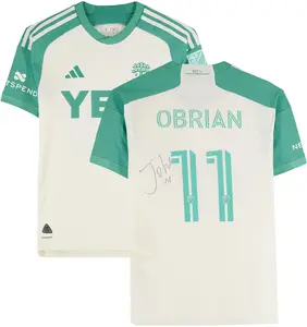 Jader Obrian Austin FC Autographed Match-Used #11 Cream Jersey from the 2024 MLS Season - Size S - Fanatics Authentic Certified