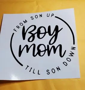 Boy Mom From Son Up Till Son Down 5x5 Vinyl Decal