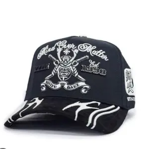 Shifu Ball Mind Ever Matter Cap Established 1998 with Samurai Design and White Flames