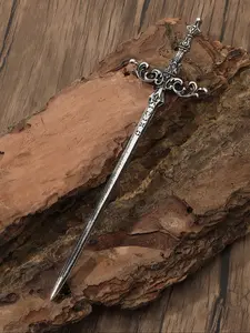 Viking Retro Wave Rune Sword Hair Stick, Nordic Norwegian Style Hairpin, Trendy Fashion Accessory for Parties, Perfect Gift for Valentine's Day, Mother's Day, and Birthdays