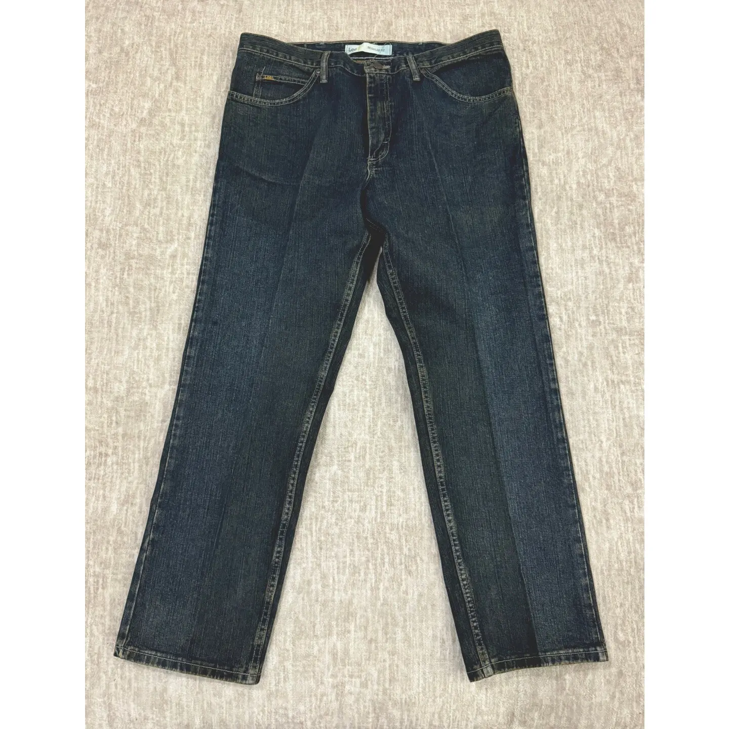 Lee Jeans Men’s 38 x 30 Regular Fit Straight Leg Blue $44