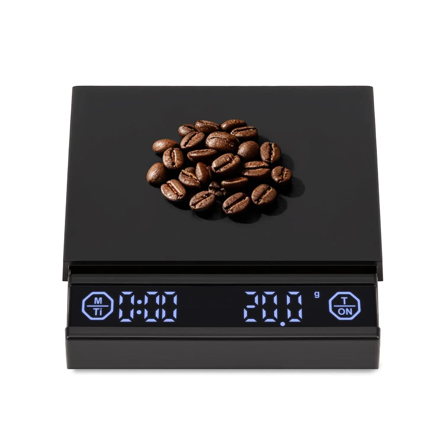 Coffee Scale with Auto Timer, 2kg/0.1g Accurate Scale for Espresso and Pour-Over Coffee, Water Flow Rate and Type-C Rechargeable, Digital Scale for Kitchen/Baking/Cooking, Black