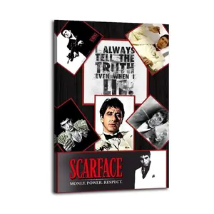 Scarface art Canvas Aesthetic For The Bedroom Wall Sitting Room Dormitory Wall Office Wall Poster Decorative Painting Canvas Wall print