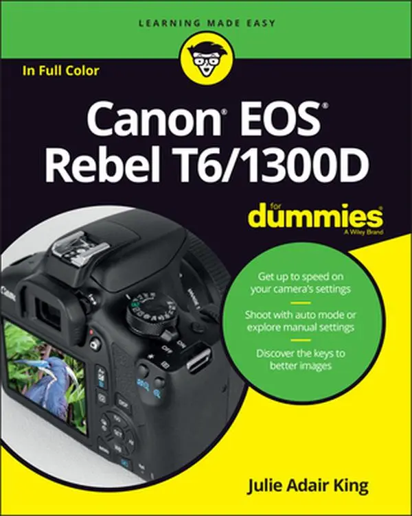 USED Book - Canon EOS Rebel T6/1300D For Dummies by King, Julie Adair (Paperback) - english