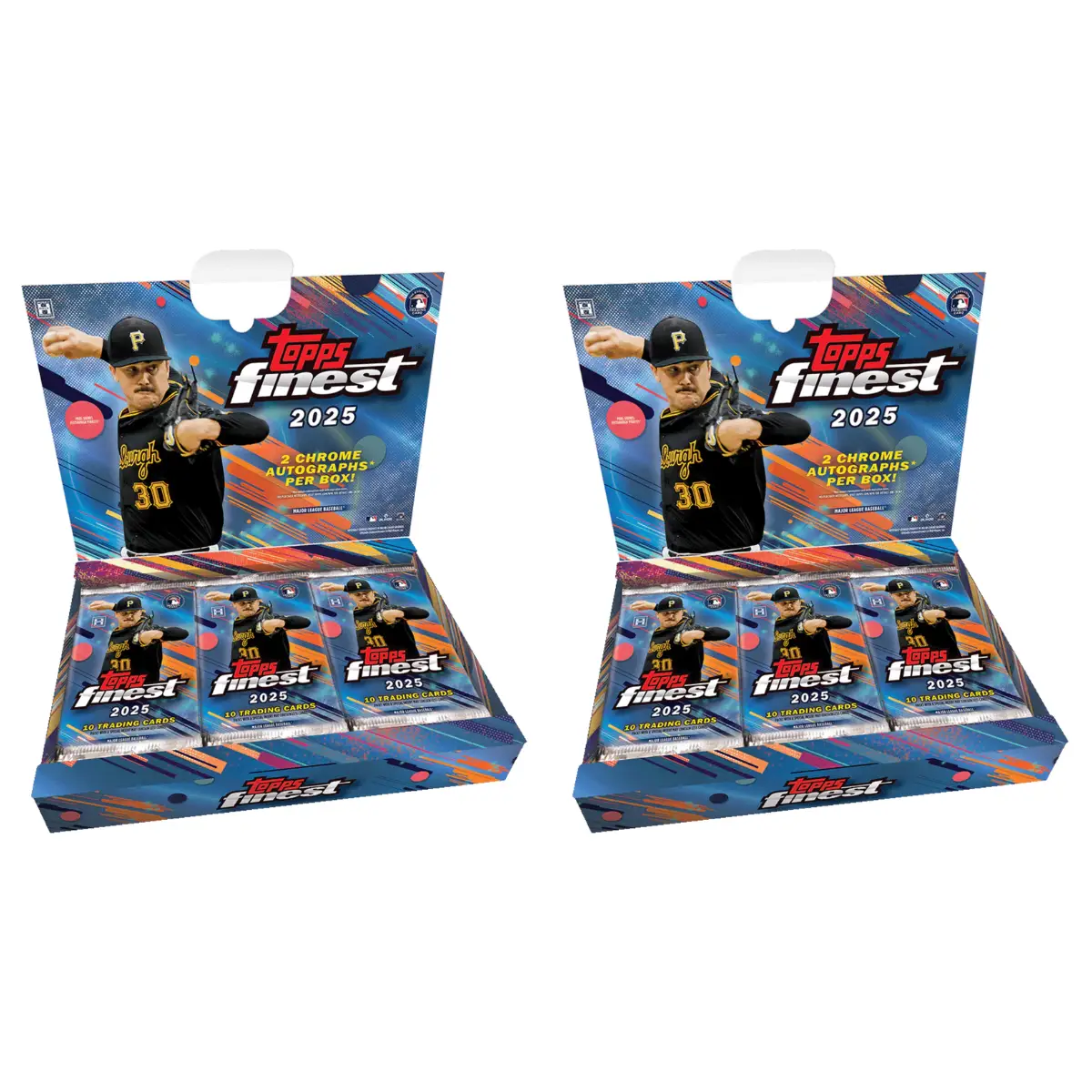 Topps 2025 Finest Baseball Hobby Box PYT Break 2 Boxes 6 Packs 10 Cards Each Sports Trading Cards Collectible