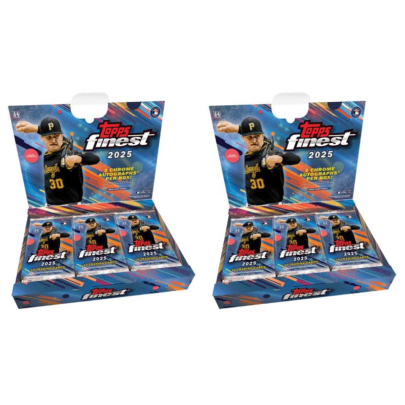 Topps 2025 Finest Baseball Hobby Box PYT Break 2 Boxes 6 Packs 10 Cards ...
