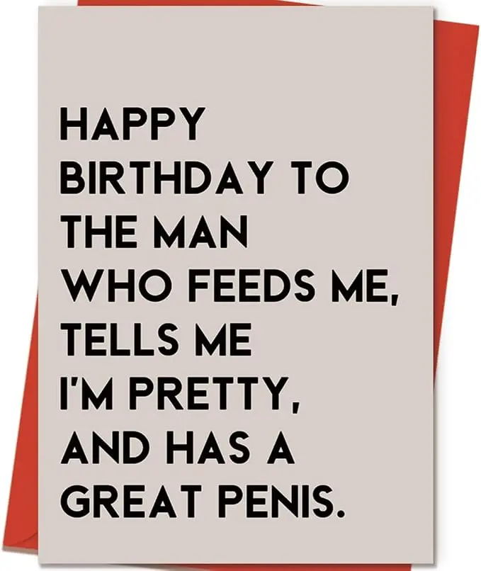 Birthday/Anniversary  Funny  Card  for Husband Boyfriend, Birthday/Anniversary Gift for Men