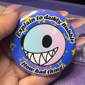 Tell Daddy Bubble Why Bad Thing TADC Bubble Funny Button