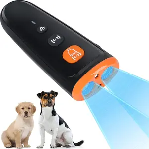Anti Barking Device Ultrasonic Dog Bark Deterrent LED Flash+Sound Wave Drive Dog Barking Deterrent Dog Barking Control Devices Ultrasonic Bark Control Training &Behavior Aids for Dogs Boyuda Technology