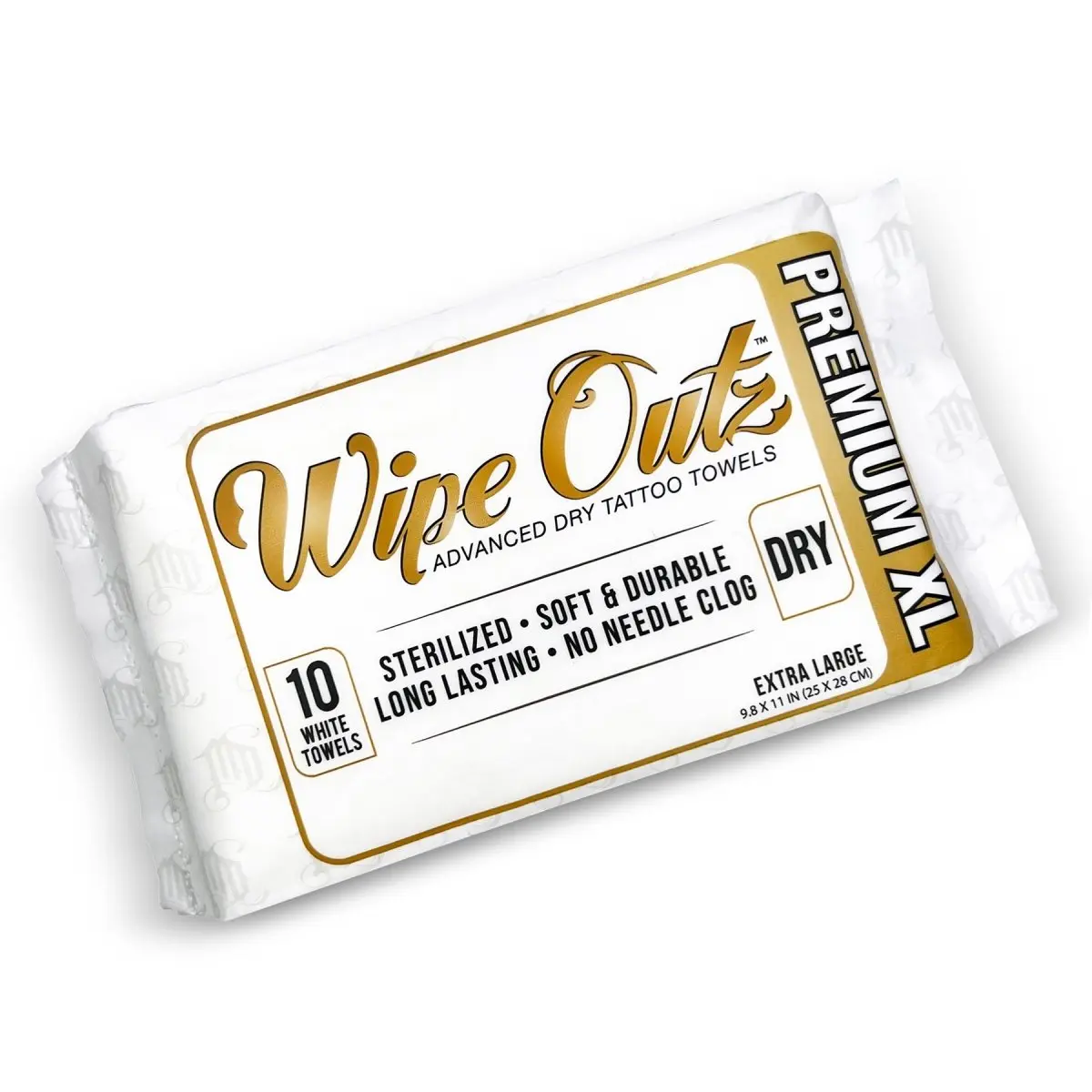 Wipe Outz X Large Tattoo Towels (White 10 Count)