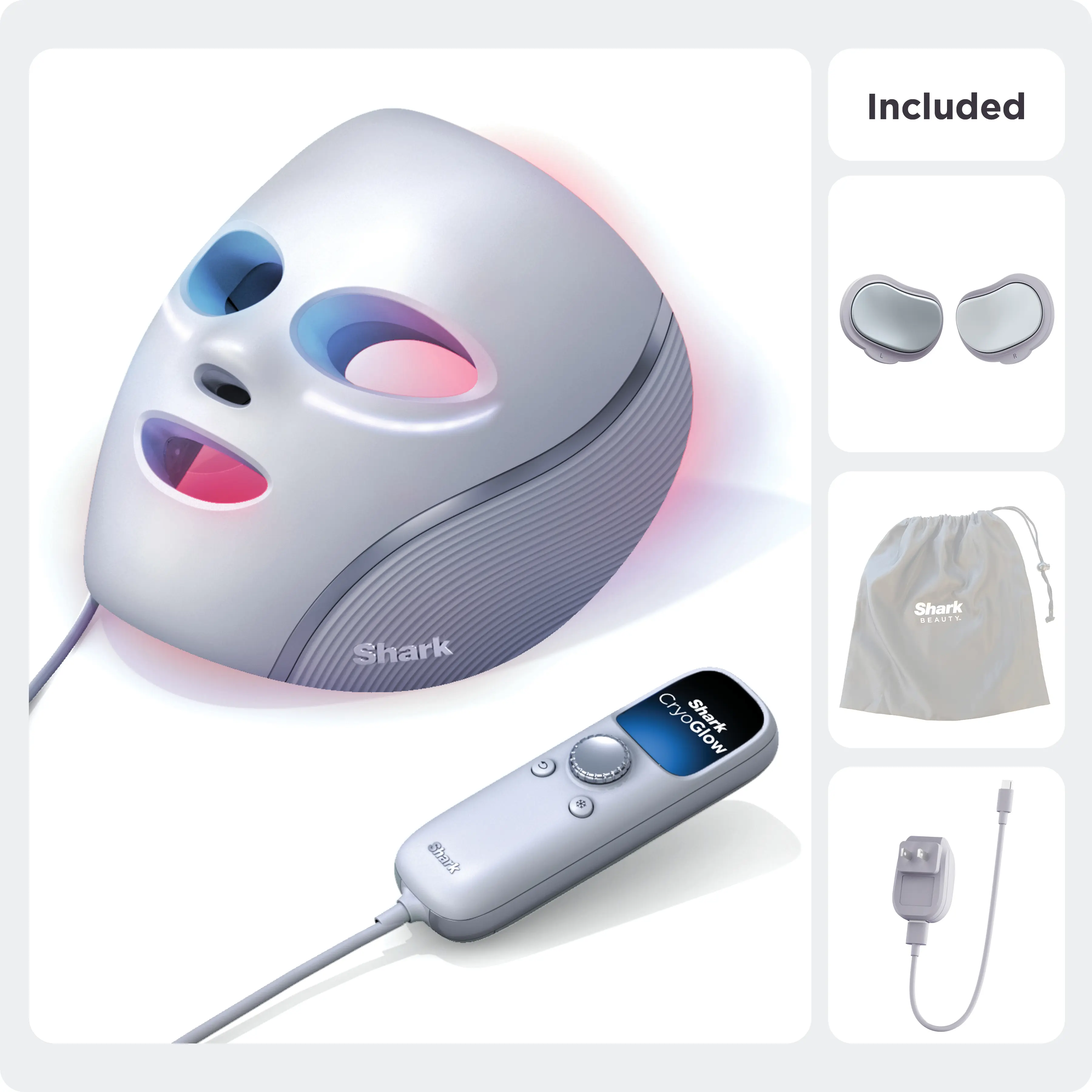 Shark CryoGlow LED Face Mask - FW312 Shark CryoGlow LED Face Mask - FW312