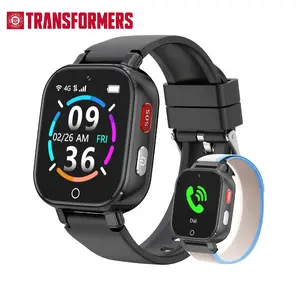 [Transformers]Watch-A28 Kids Smart Watch 4G GPS Tracker with Calling Video Chat, SOS Emergency, Safety Fence, Class Mode, 1.42" HD Touch Screen for Boys Girls, SIM Card Included, Birthday Gift for Kids