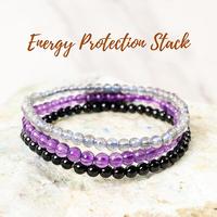 Amethyst, Labradorite & Black Onyx