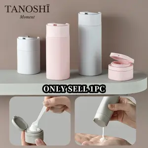 Travel Dispenser Bottle, Reusable Pe Material, 50ML/80ML/100ML Capacity, Flip Top Design, Ideal for Lotion, Shower Gel, Haircare, Travel Essentials