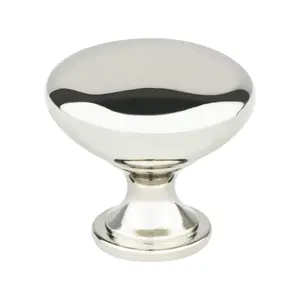 Berenson  1.187 in. dia. Designers Group Knob with Polished Nickel