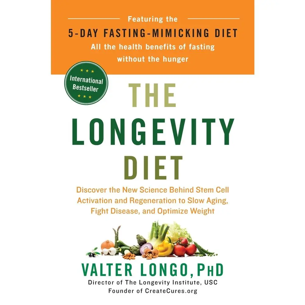 USED Book - The Longevity Diet: Discover the New Science Behind Stem Cell Activation and Regeneration to Slow Aging, Fight Disease, and Optimize Weight by Longo, Valter (Hardcover) - english