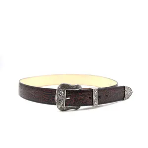 5425207503 - Vaquero Signature Men's Leather Belts Cherry Black