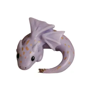 Miniature Dragon Figurine Emotional Support Gift With Motivational Note Hugging Resin Toy for Kid Birthday