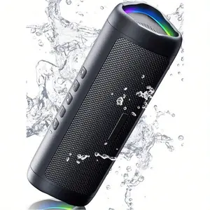 Bluetooth Speaker with HD Sound, Portable Wireless, IPX5 Waterproof, Up to 20H Playtime, TWS Pairing, BT5.3, for Home/Party/Outdoor/Beach, Electronic Gadgets, Birthday Gift (Black) Wireless Charging Case Cleaning Kit ear headphone immersive premium sound